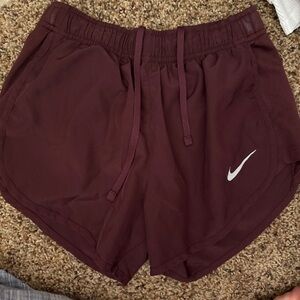 Nike Women's Burgundy Athletic Shorts